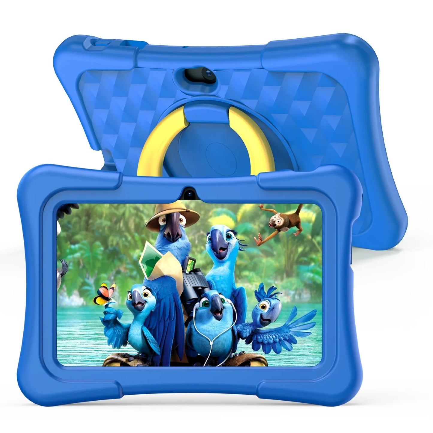 Kinder Tablet 7 inch Android 11, Schokbestendig met Dualcamera - Velinix