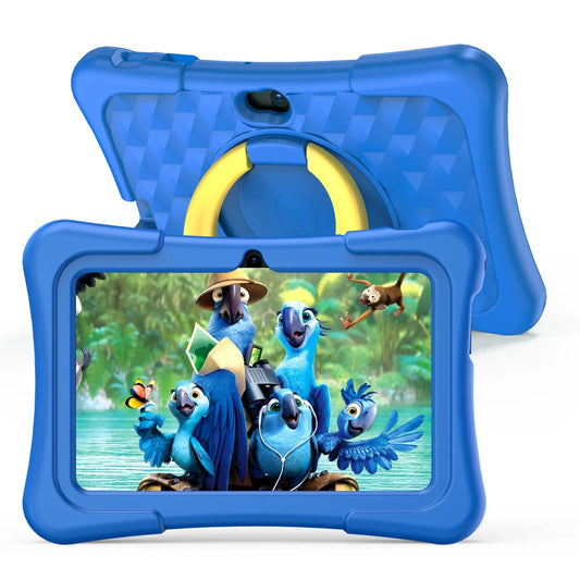 Kinder Tablet 7 inch Android 11, Schokbestendig met Dualcamera - Velinix