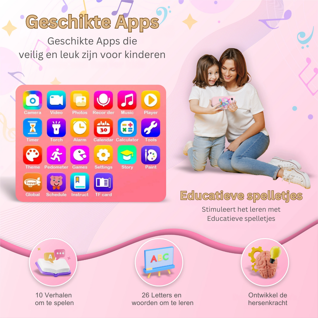 KiddieClick Camera voor Kinderen Leer en Speel