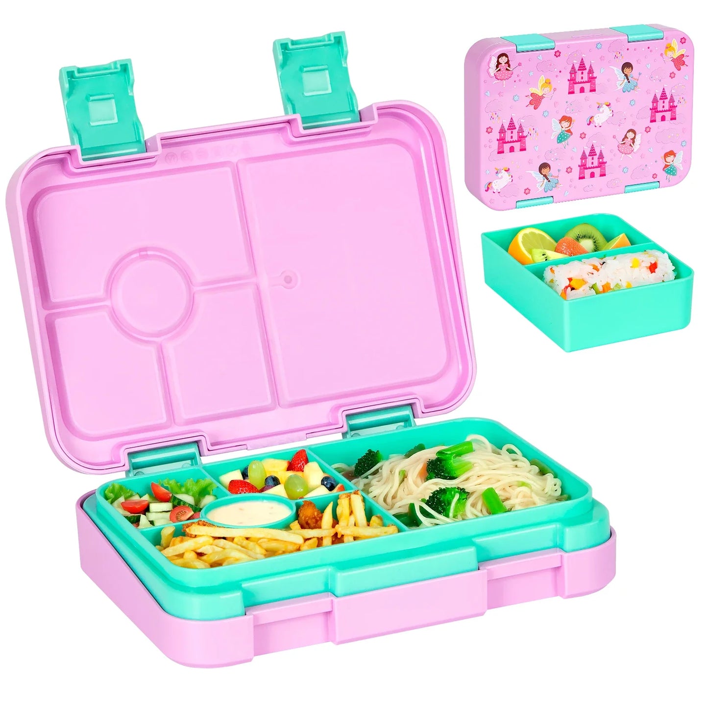 Lunchbox Bento Kinderschoolbestendig Magnetronbestendig Lekvrij