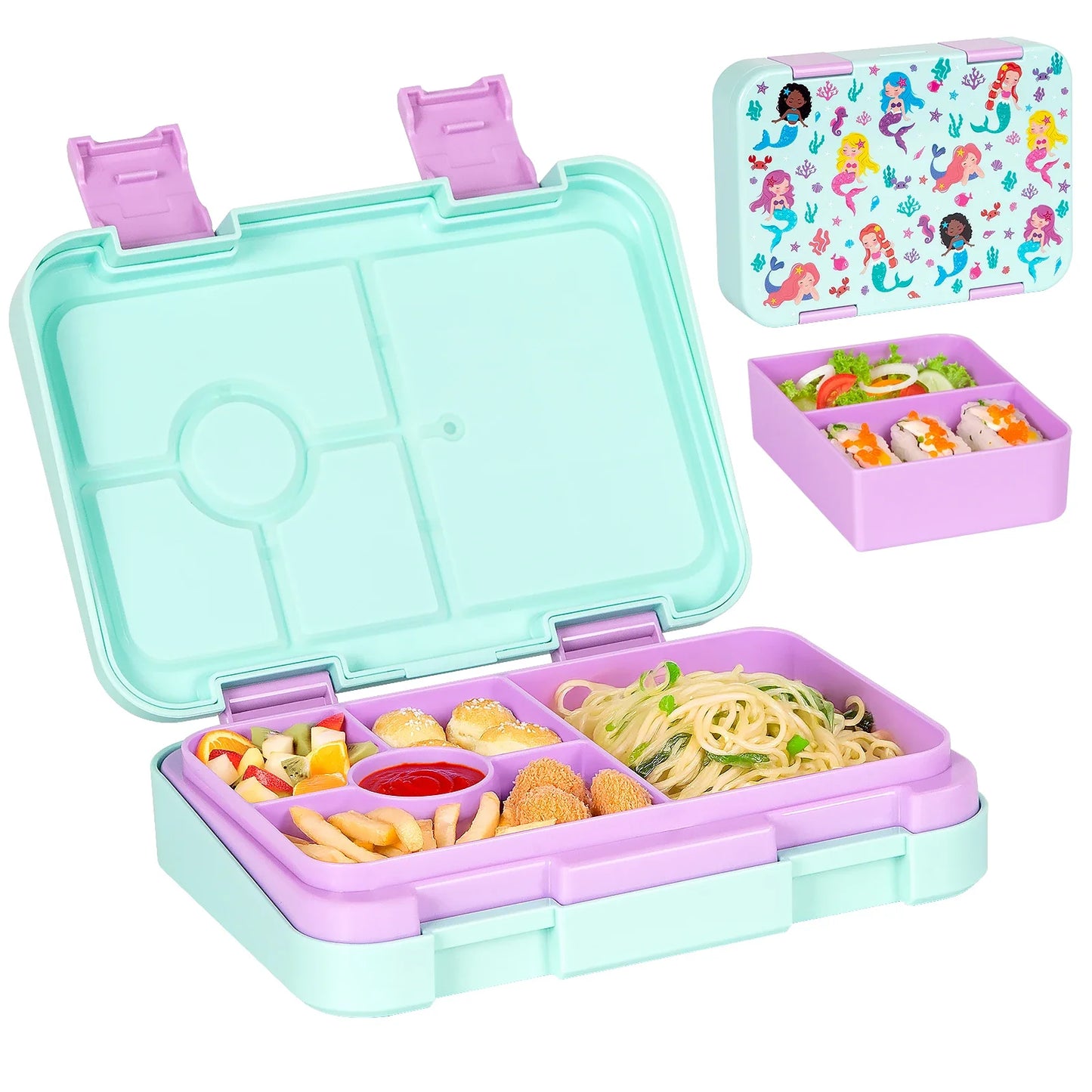 Lunchbox Bento Kinderschoolbestendig Magnetronbestendig Lekvrij