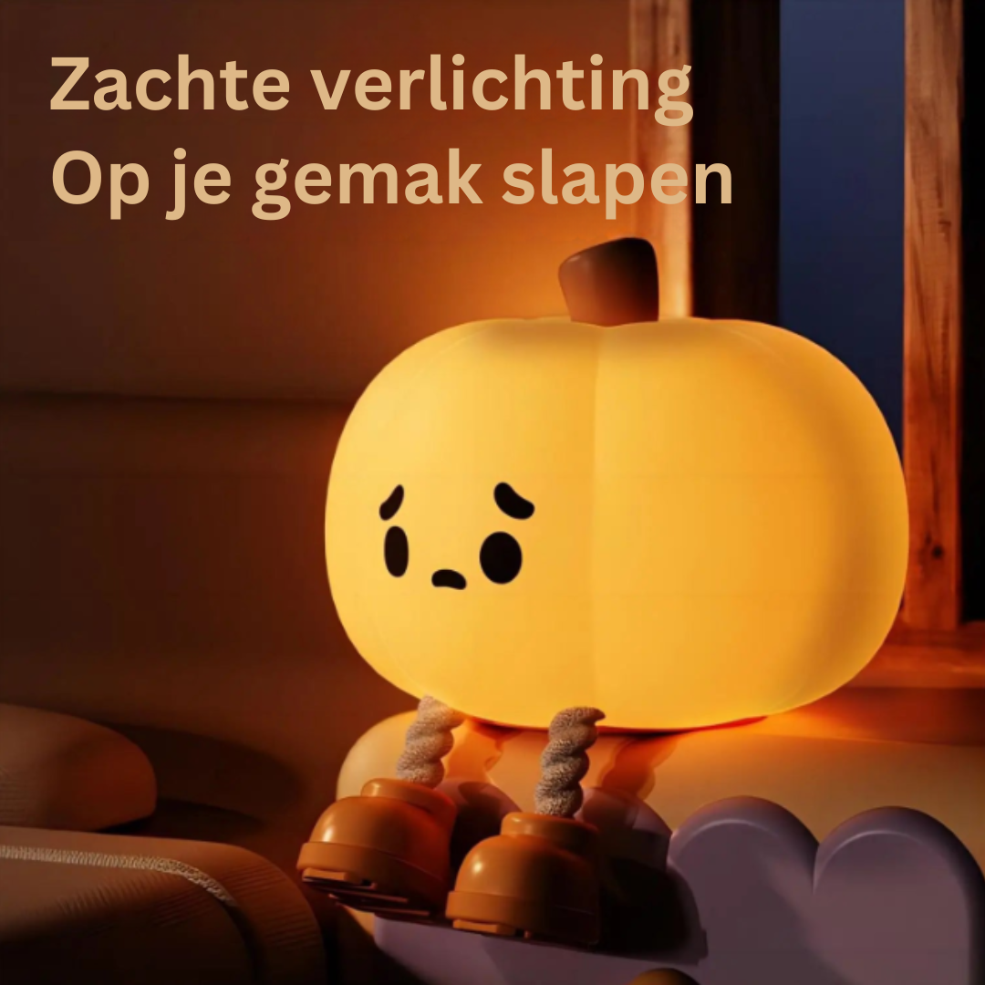 Zachte Pompoenlamp Warme Gloed Rustgevend