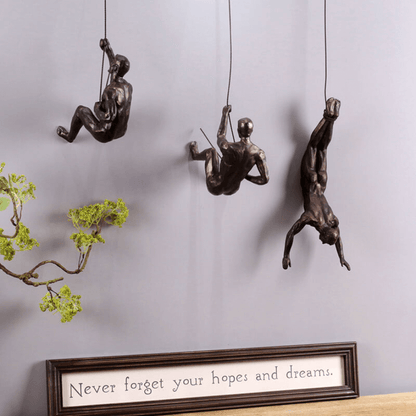 Wanddecoratie Sculptuur Kunststof Metaal Neutraal Modern Design