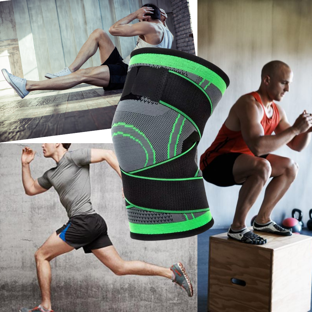 Knie Sleeve Compressie Verband voor Ondersteuning