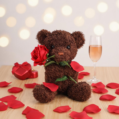 Rozenbeer Pluche Knuffel Zachte Valentijnsdag Cadeau