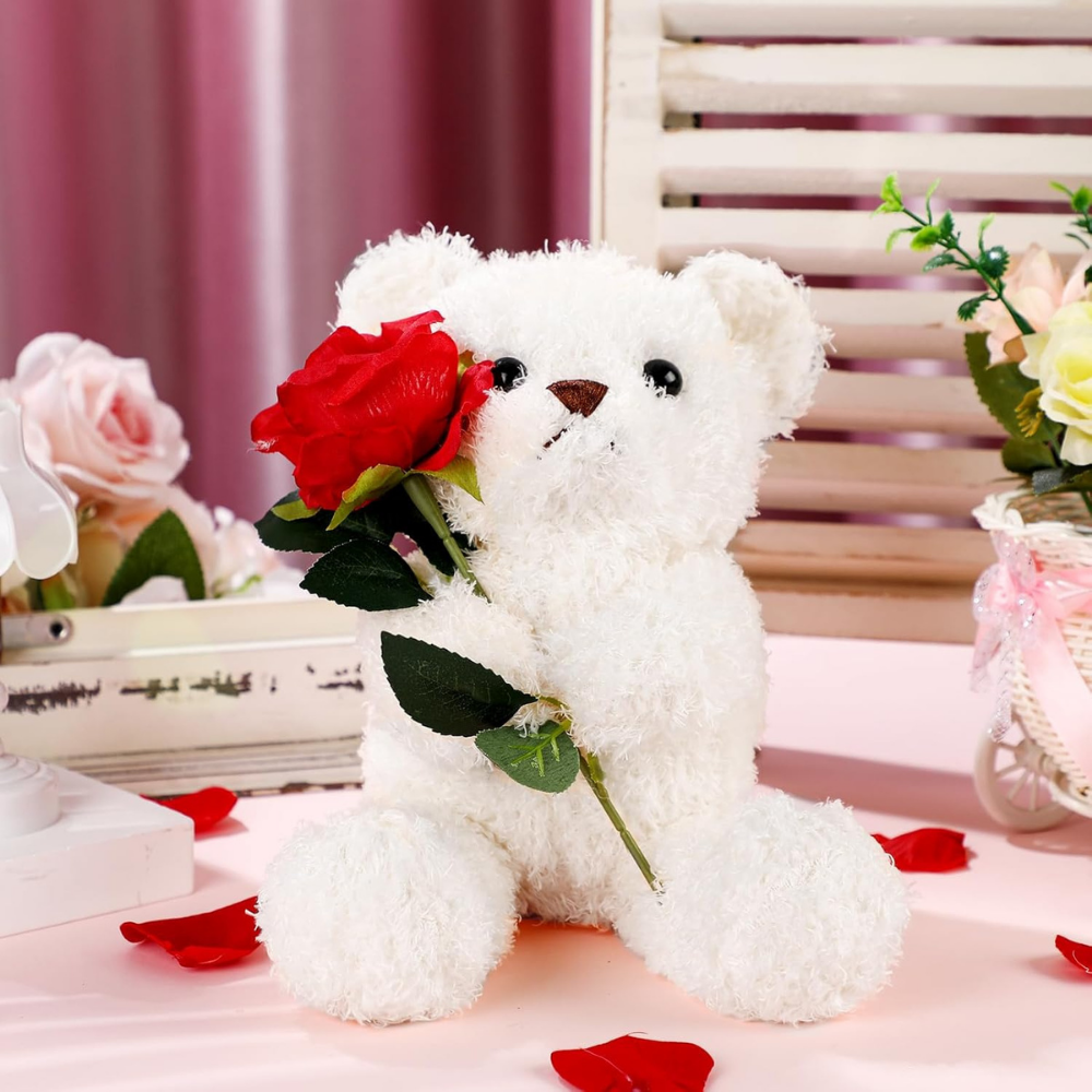 Rozenbeer Pluche Knuffel Zachte Valentijnsdag Cadeau