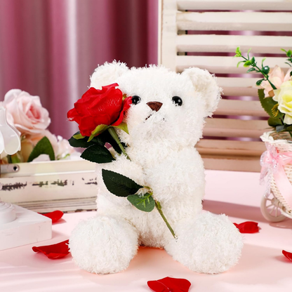 Rozenbeer Pluche Knuffel Zachte Valentijnsdag Cadeau
