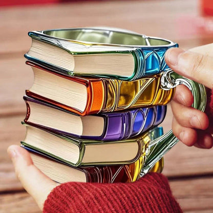 Koffiemok Glazen 3D Boek Ontwerp Decoratief