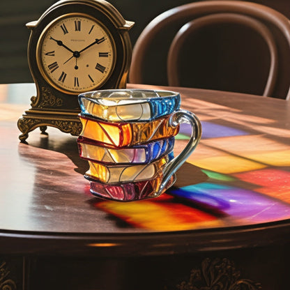 Koffiemok Glazen 3D Boek Ontwerp Decoratief