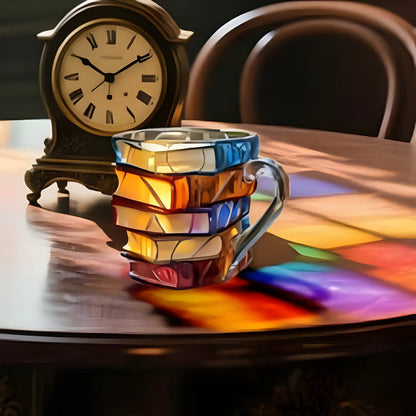 Glas Koffiemok Boeken Design Uniek Decoretje