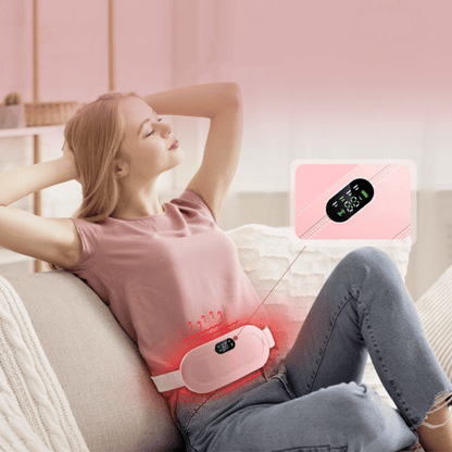 Menstruatiepijn Verlichting - Draadloze Warmte Massageriem voor Vrouwen - Velinix