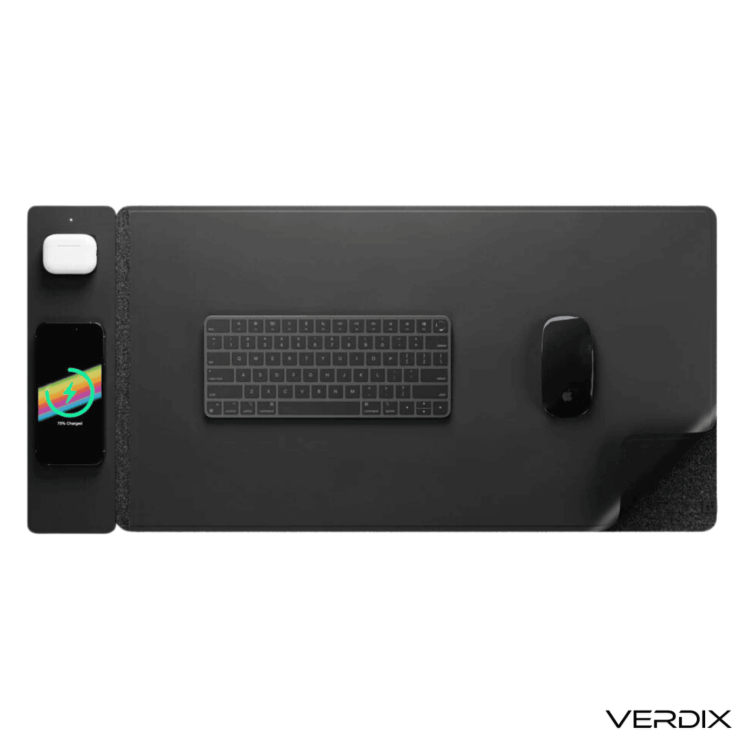 Magnetische Oplaadmuismat 3-in-1 Draadloos Opladen en Verlichten - Velinix