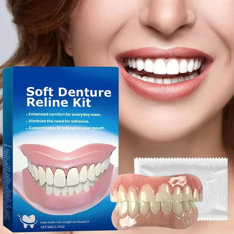 Kunstgebit Silicone Kit Natuurlijk en Comfortabel