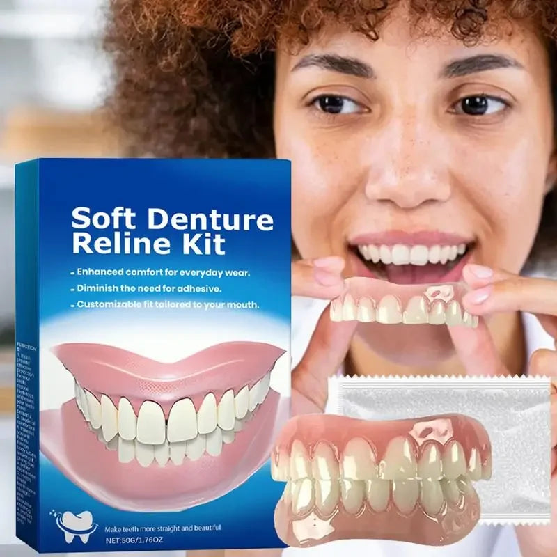 Kunstgebit Silicone Kit Natuurlijk en Comfortabel