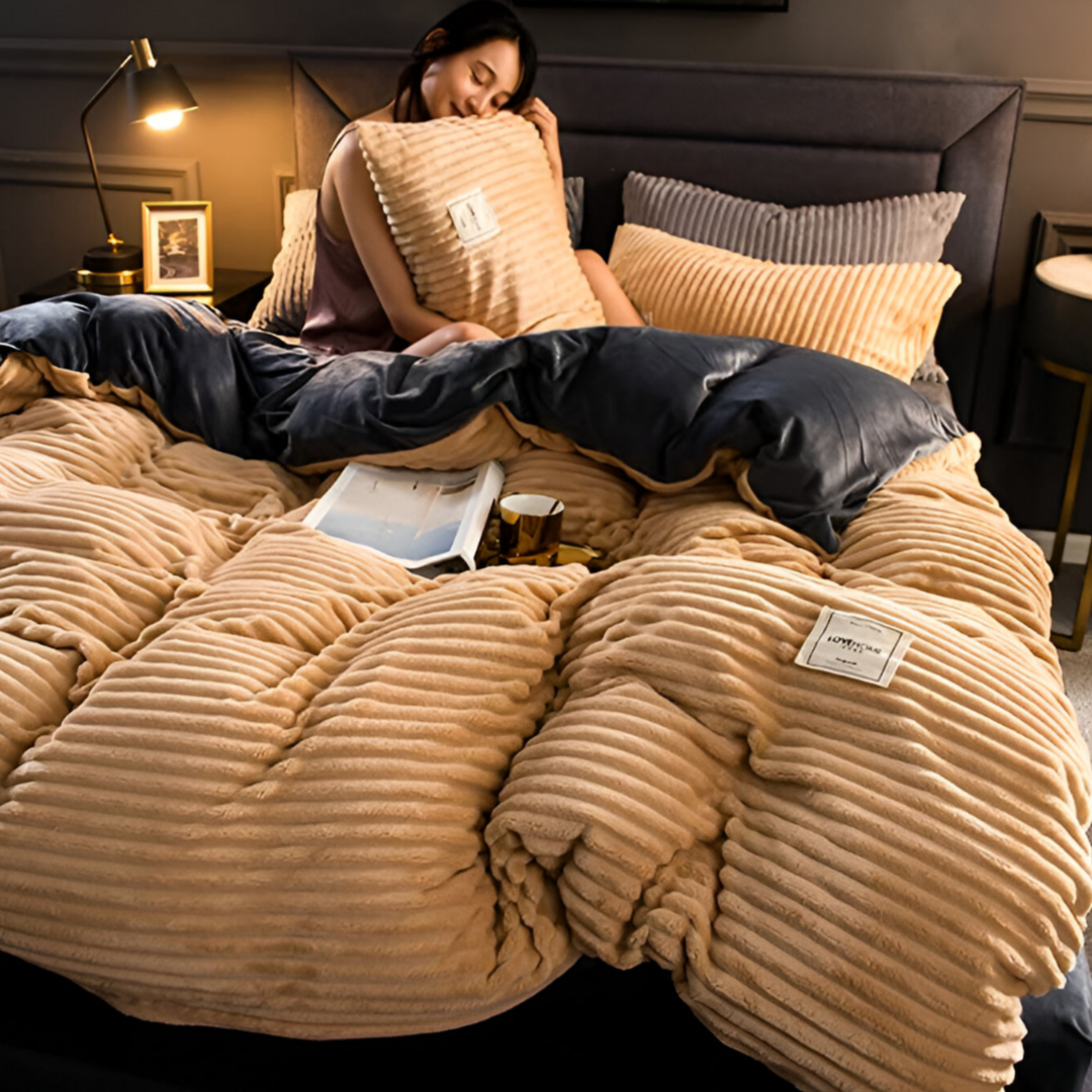 Zachte Fleece Beddensprei Warm en Kuschelig voor Winter