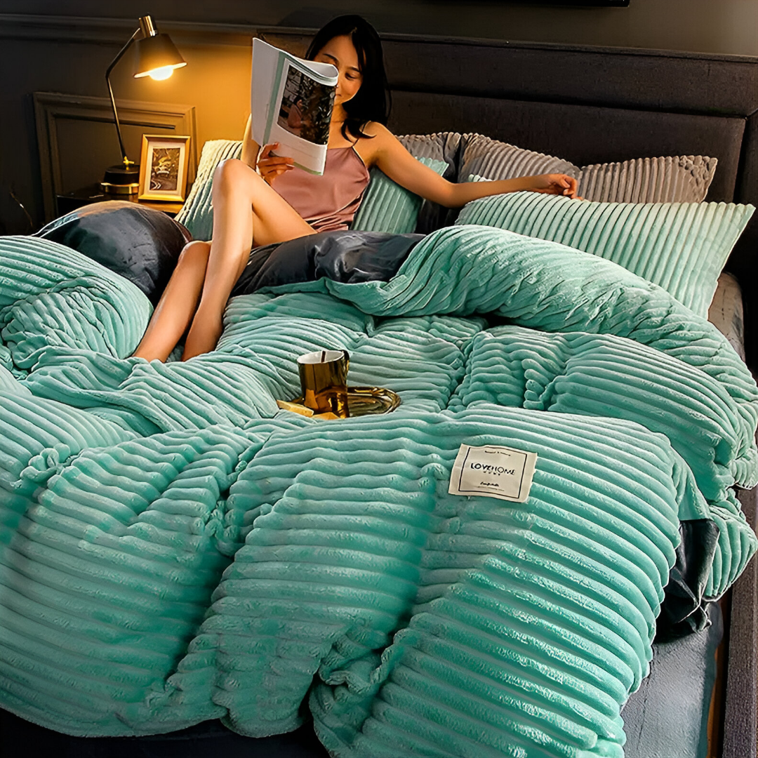 Zachte Fleece Beddensprei Warm en Kuschelig voor Winter - Velinix