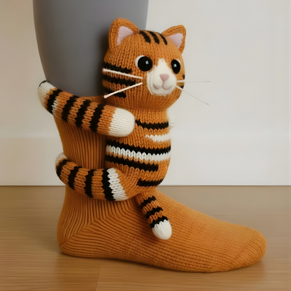 Dierensokken Unisex Warm Antislip 3D Design