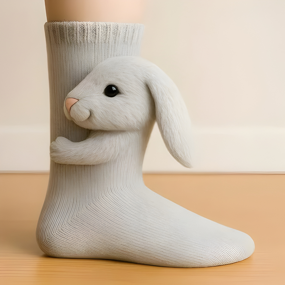 Dierensokken Unisex Warm Antislip 3D Design