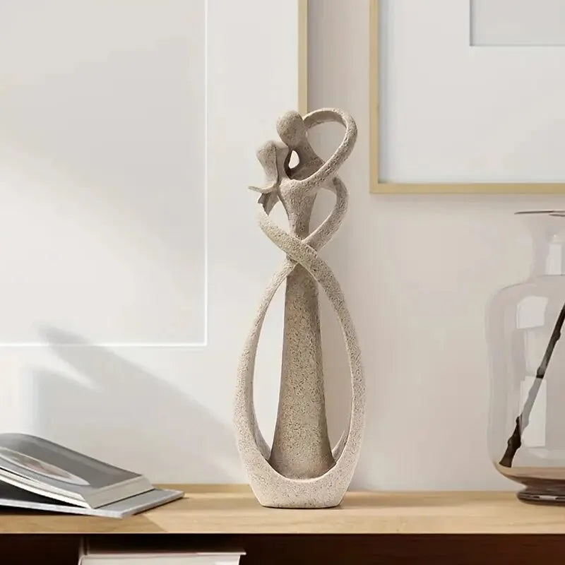 Romantische Hars Sculptuur Liefdessymbool Modern Design - Velinix