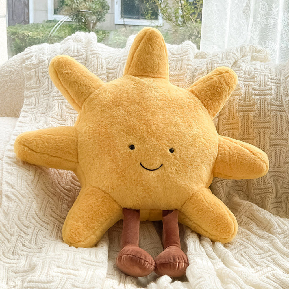 Pluche Kussen Zon en Maan Zacht voor Kinderkamer