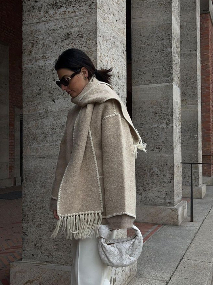 Velinix Gely Faux Fur Statement Jas