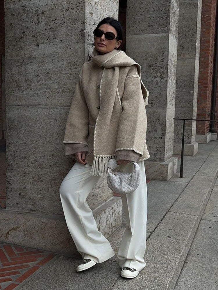 Velinix Gely Faux Fur Statement Jas