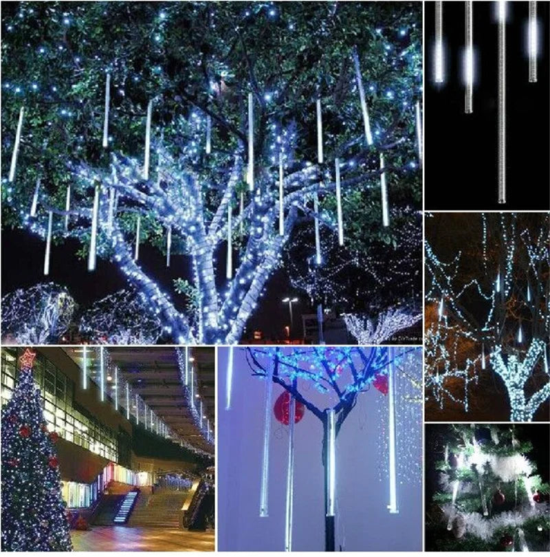 LED Meteorenregen Verlichting Buitendecoratie Waterdicht 8 Buizen