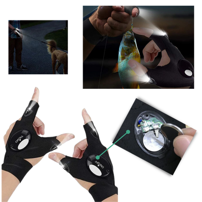 Waterdichte LED-handschoenen voor Fietsen en Hardlopen