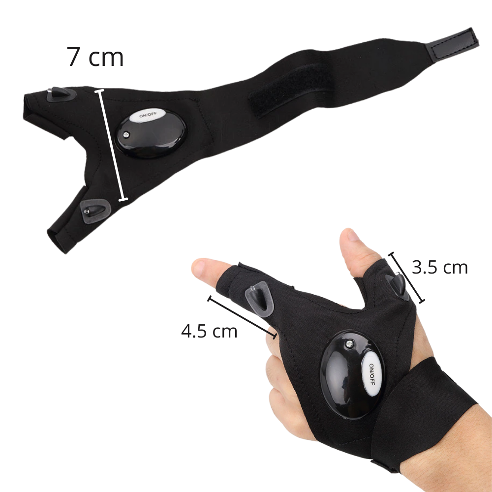 Waterdichte LED-handschoenen voor Fietsen en Hardlopen