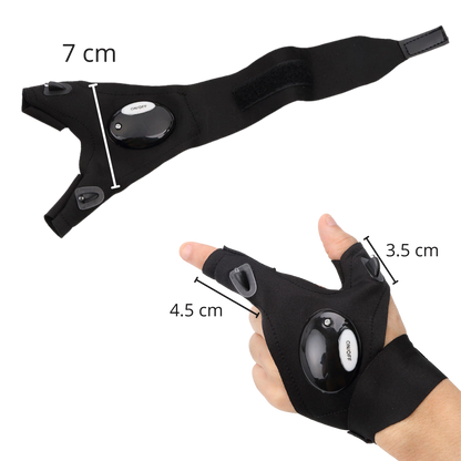 Waterdichte LED-handschoenen voor Fietsen en Hardlopen