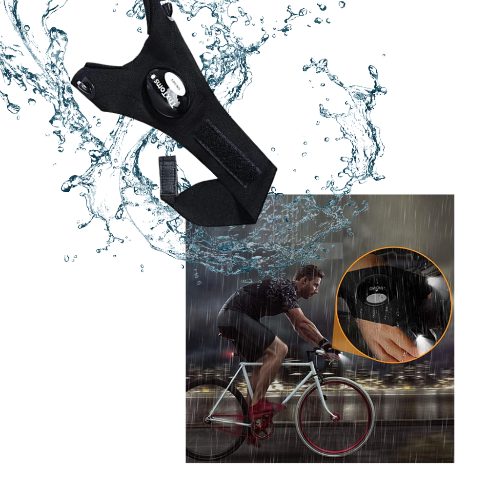 Waterdichte LED-handschoenen voor Fietsen en Hardlopen