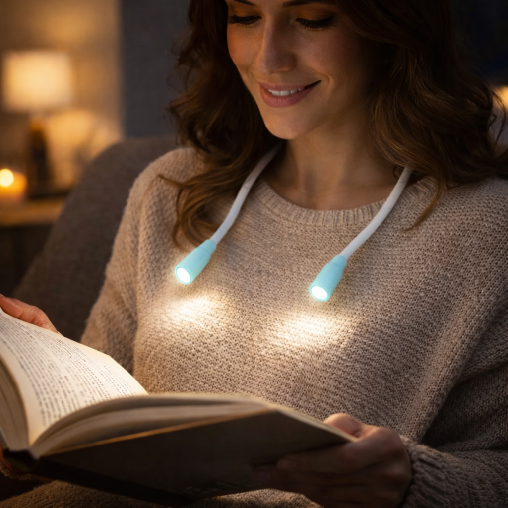 LED Neklamp Dimbaar USB Oplaadbaar Leeslampje