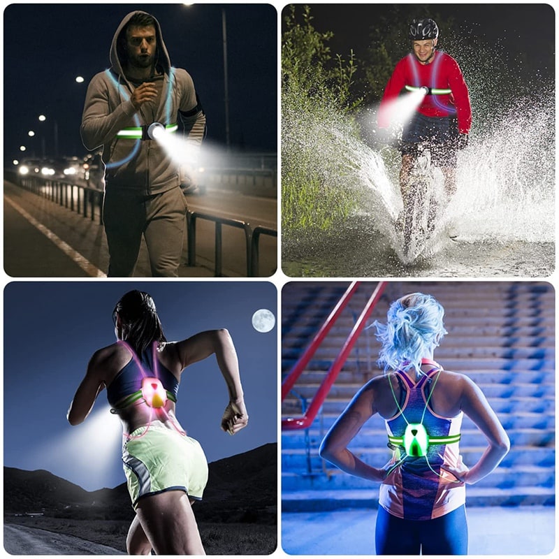 LED Reflectievest voor Hardlopers en Fietsers