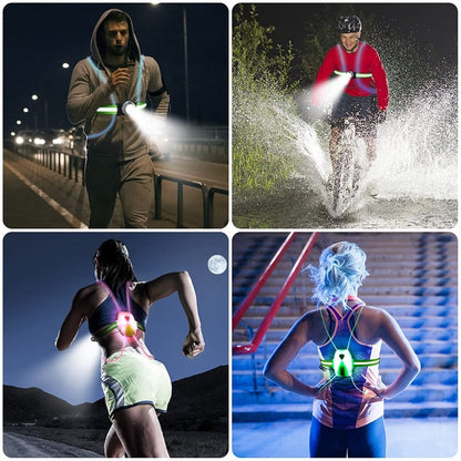 LED Reflectievest voor Hardlopers en Fietsers