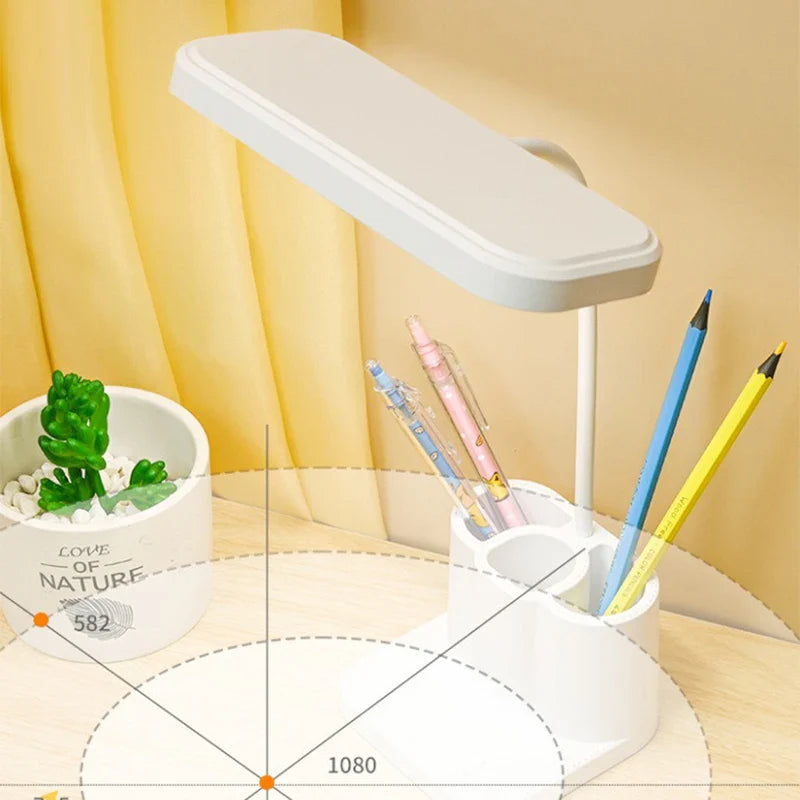 LED Bureaulamp met Aanraakdimming en USB Aansluiting