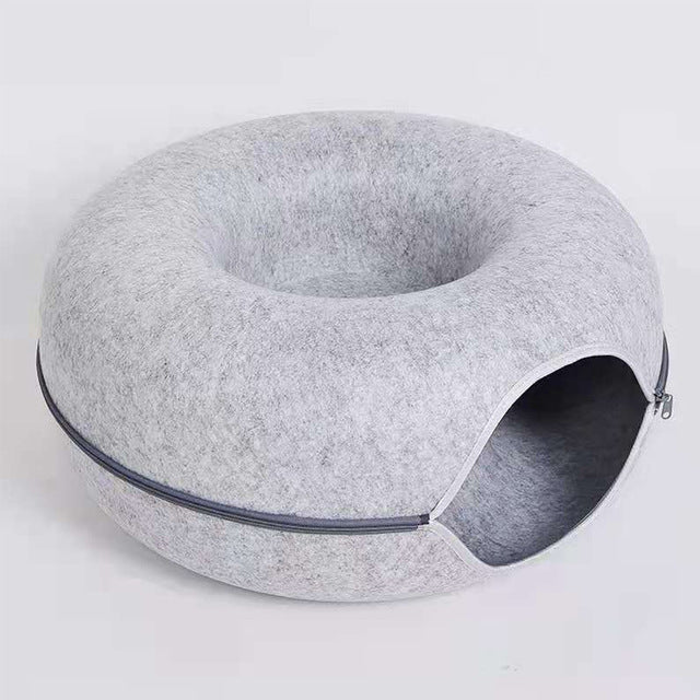 Kattenbed Pluche 50cm Diameter Antislip en Zacht