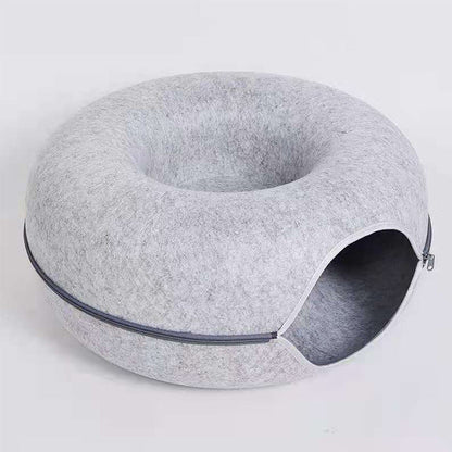 Kattenbed Pluche 50cm Diameter Antislip en Zacht