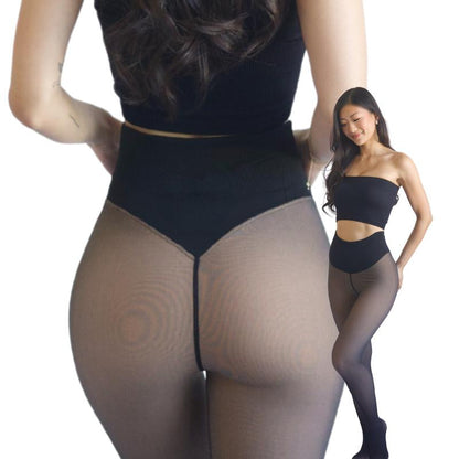Warme Fleece Leggings voor Vrouwen met Taille Bepaling