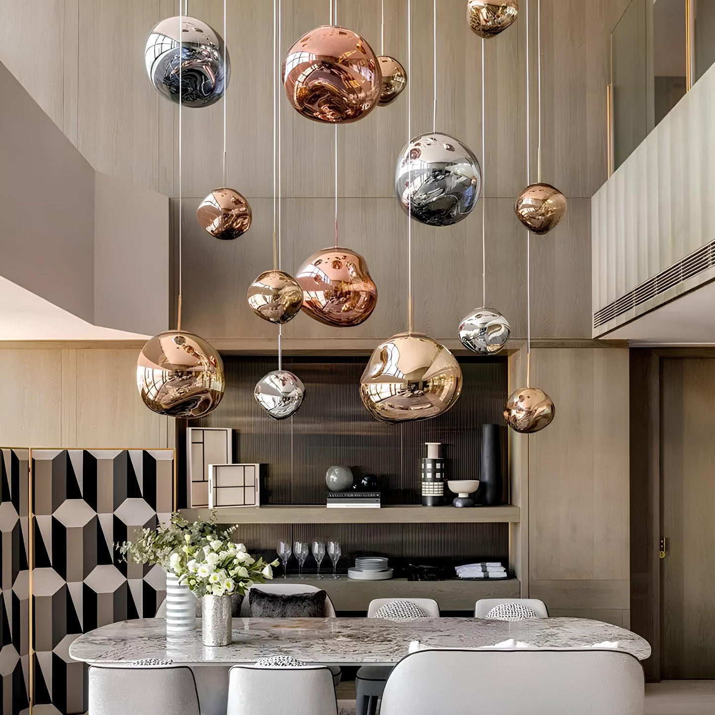 Kroonluchter LED Warm Wit Lava Ontwerp Moderne Sfeerverlichting - Velinix
