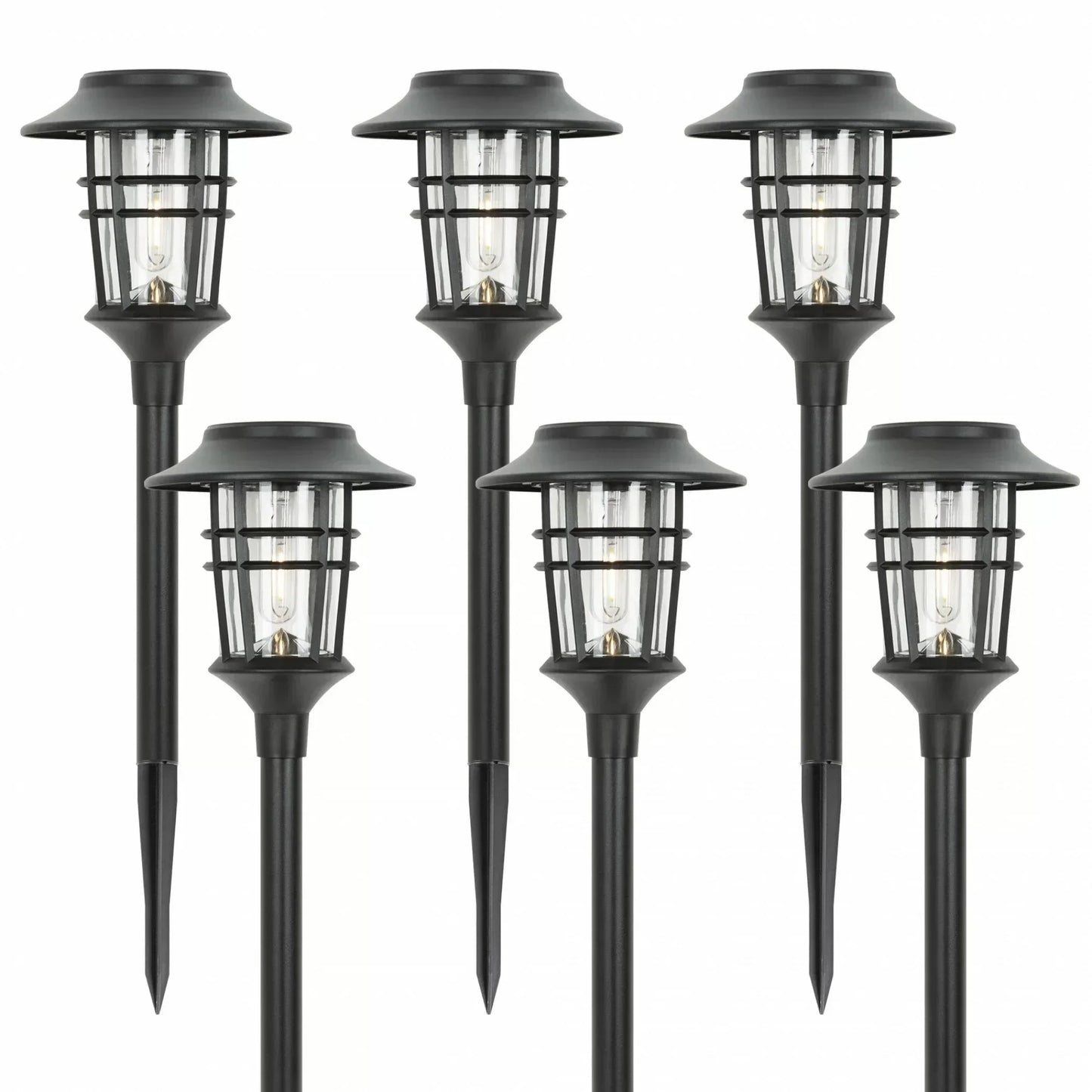 Zonne-zaklampen Set van 6 stuks voor de Tuin