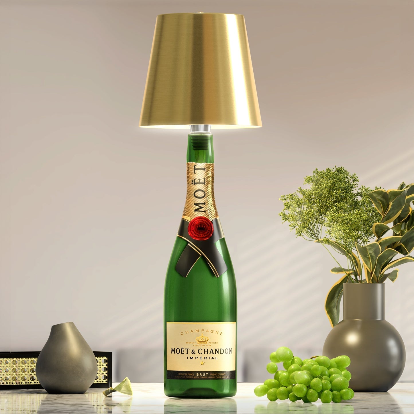 Unieke Flessenlamp van Hergebruikte Flessen