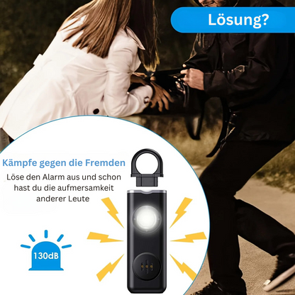 Persoonlijke Bodyguard Alarm met Sirene en LED-Licht