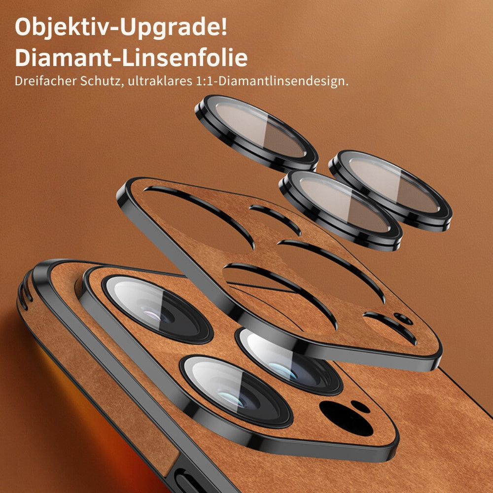 iPhone Hoesje Echt Leer Schokbestendig Stijlvol Design