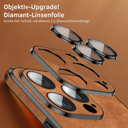 iPhone Hoesje Echt Leer Schokbestendig Stijlvol Design