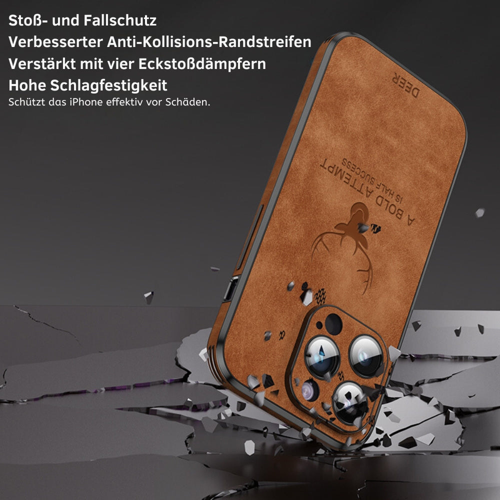 iPhone Hoesje Echt Leer Schokbestendig Stijlvol Design