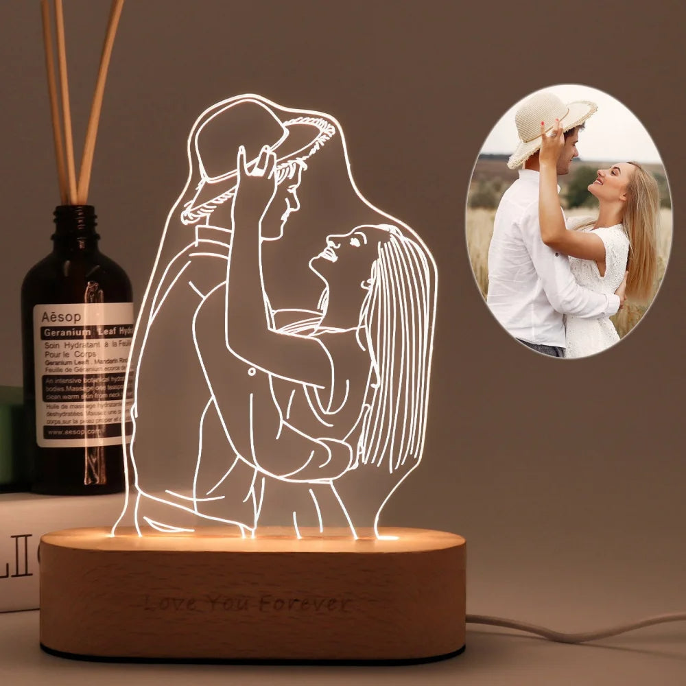 LED Nachtlamp Romantisch Acryl Decoratie Licht