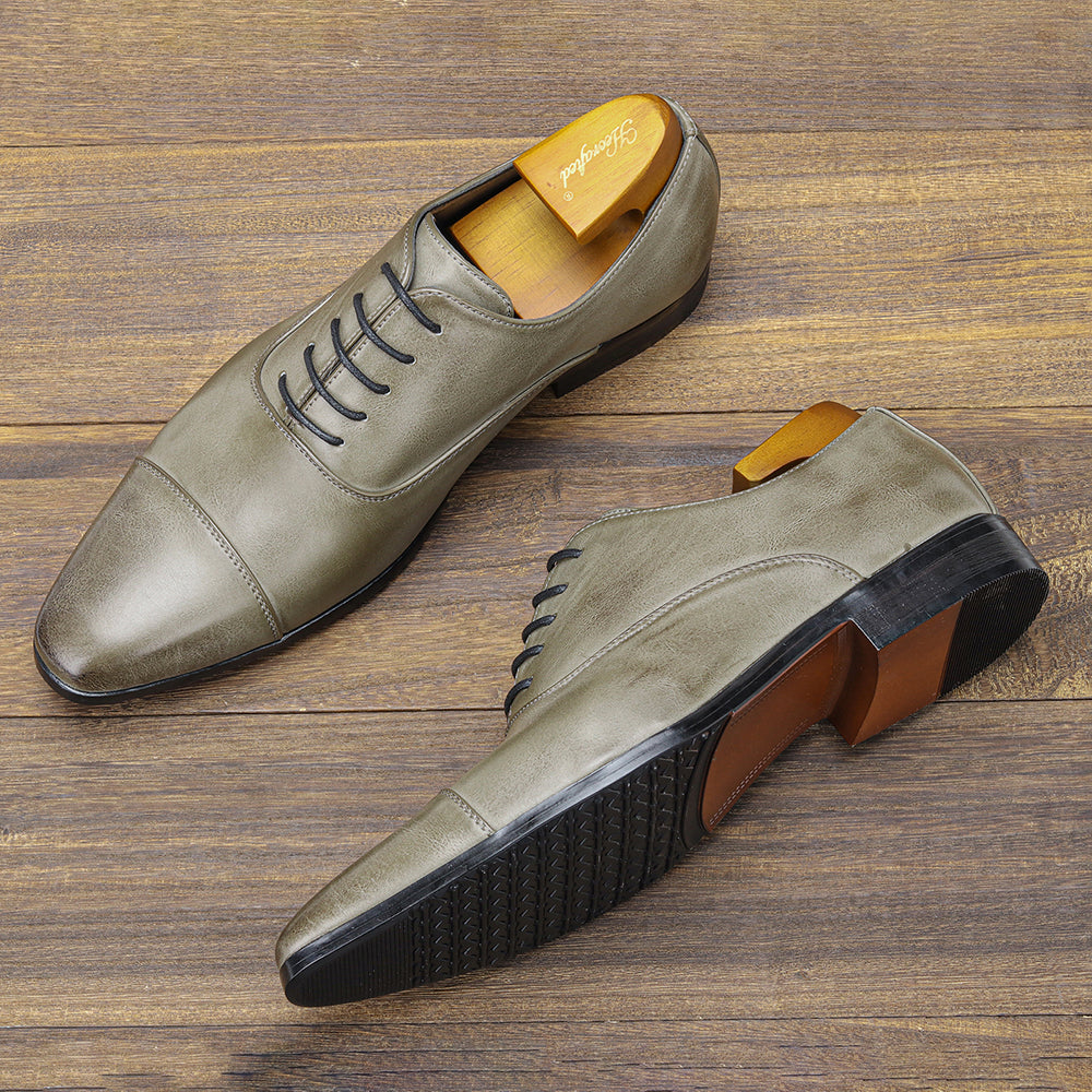 Leren Schoenen Italiaans Design Comfortabel Luxe