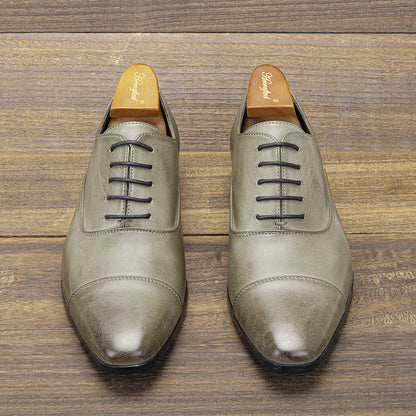 Leren Schoenen Italiaans Design Comfortabel Luxe