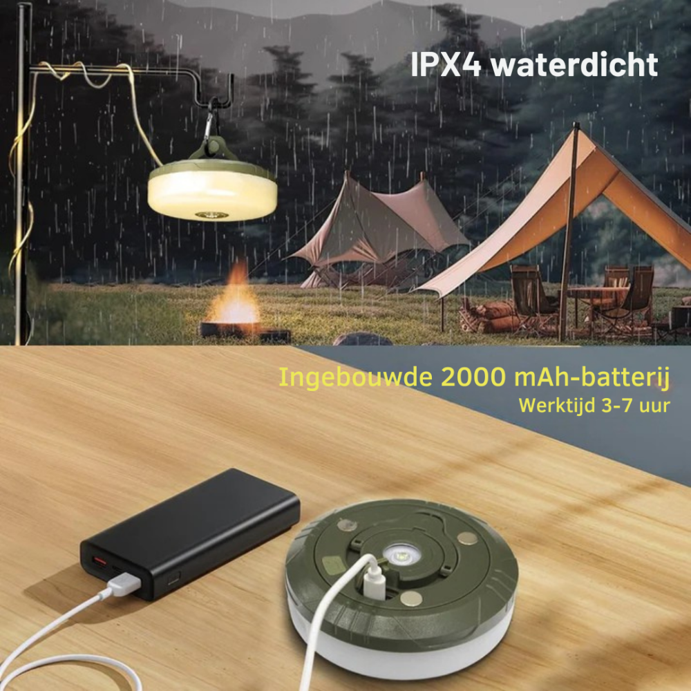 LED Lichtketting Buitenlamp met Powerbank voor Camping