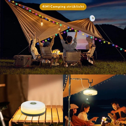 LED Lichtketting Buitenlamp met Powerbank voor Camping